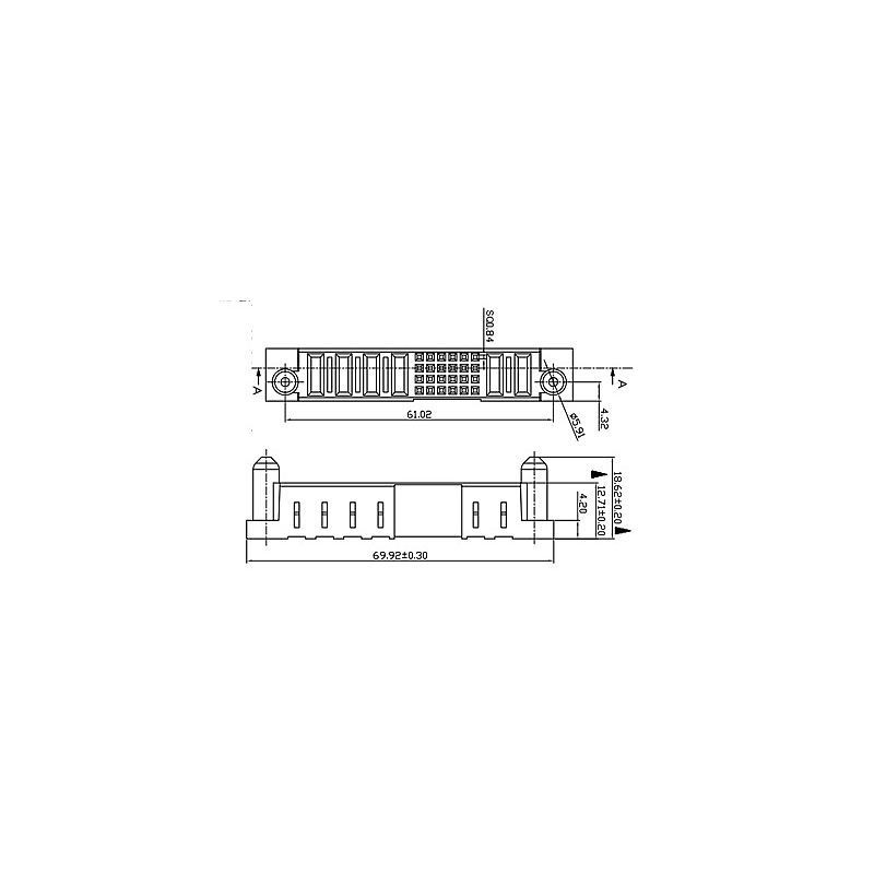 产品名字：插头绝缘体公母座产品型号：2